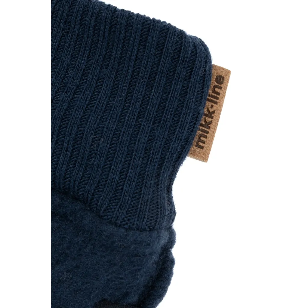 Baby Wool Mittens - Blue Nights