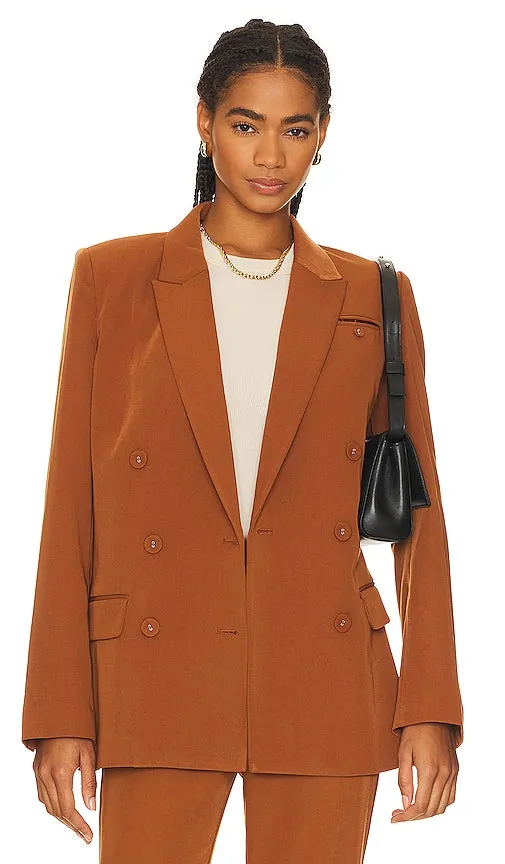 Bardot Sloane Classic Blazer in Brown