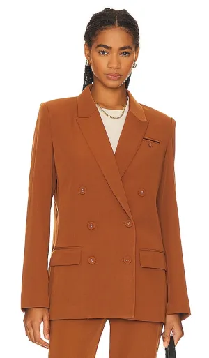 Bardot Sloane Classic Blazer in Brown
