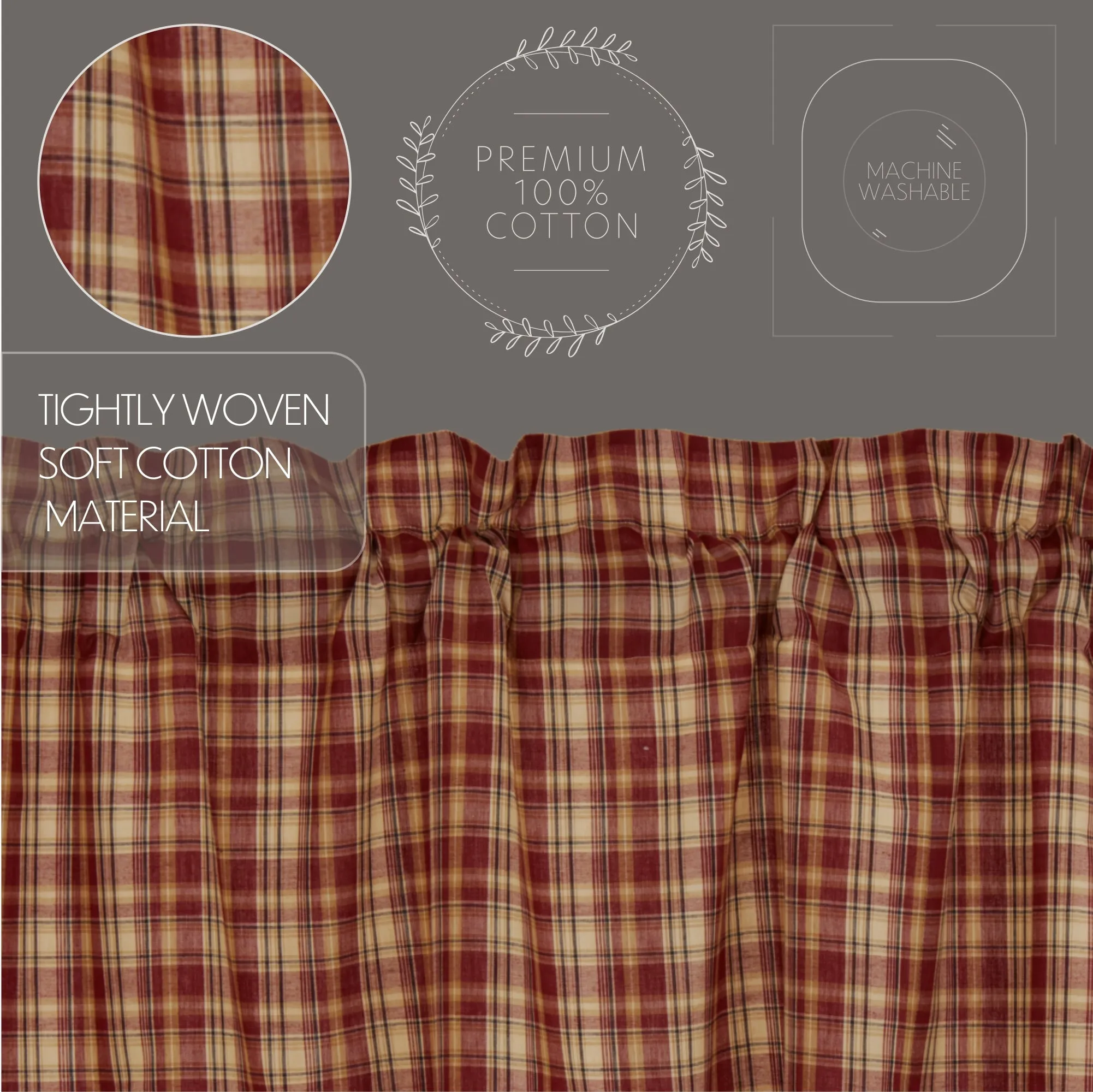 Beckham Plaid Valance
