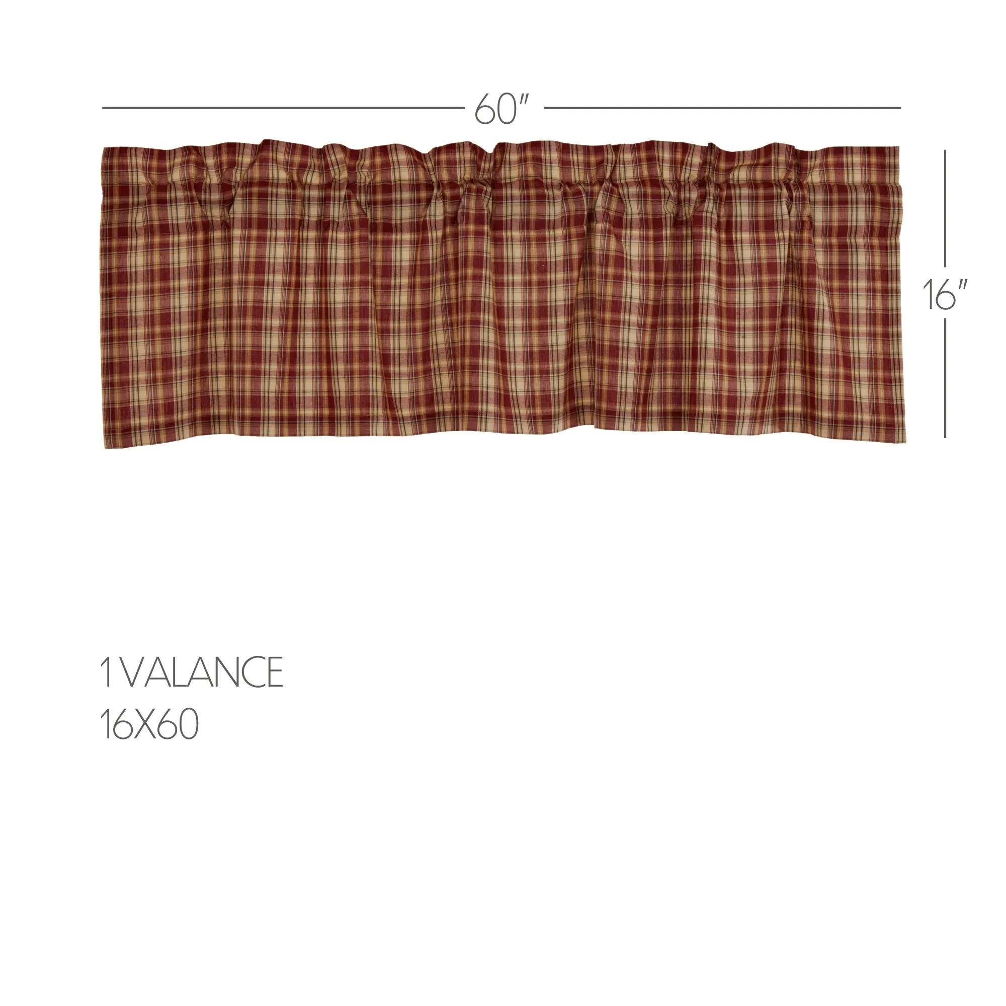Beckham Plaid Valance