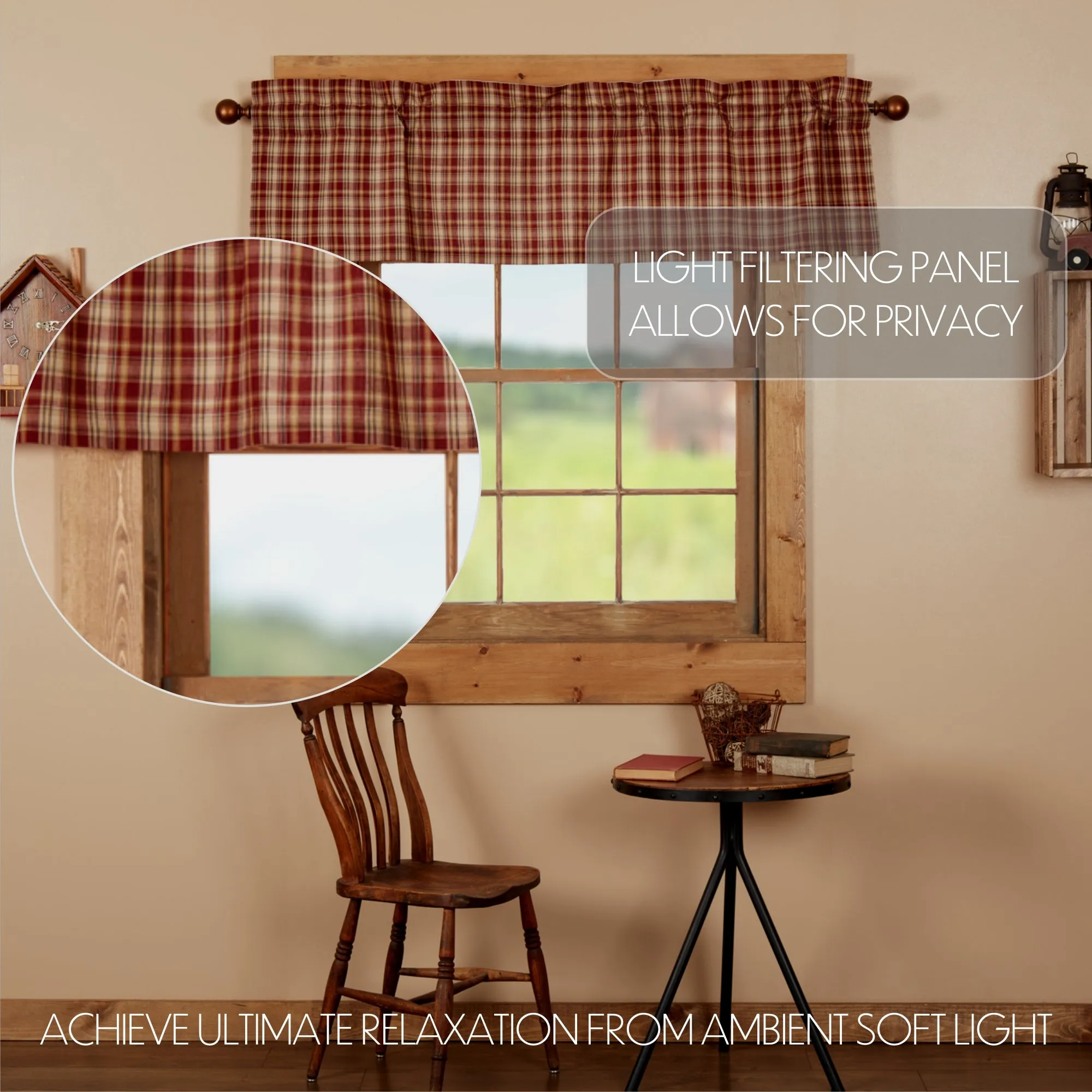 Beckham Plaid Valance