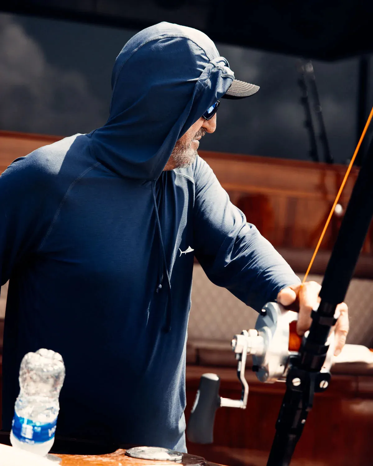 BILLFISH Teak Hooded Long Sleeve