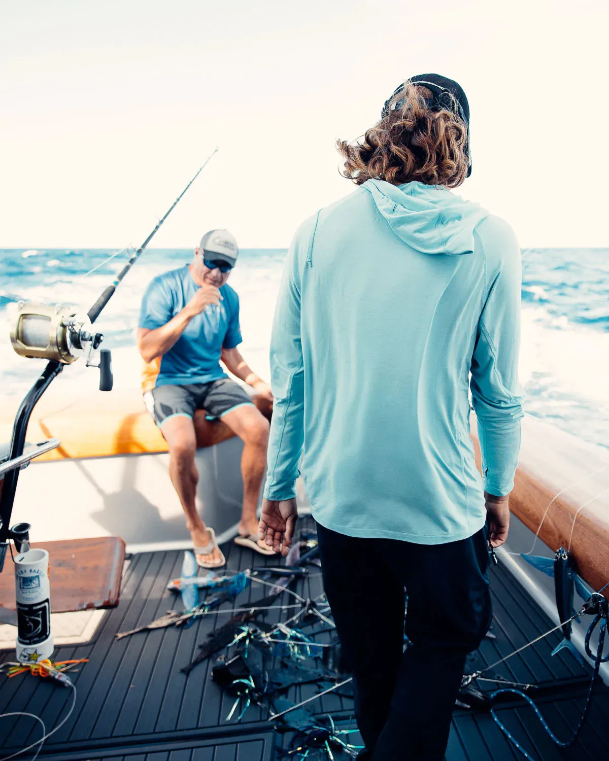 BILLFISH Teak Hooded Long Sleeve