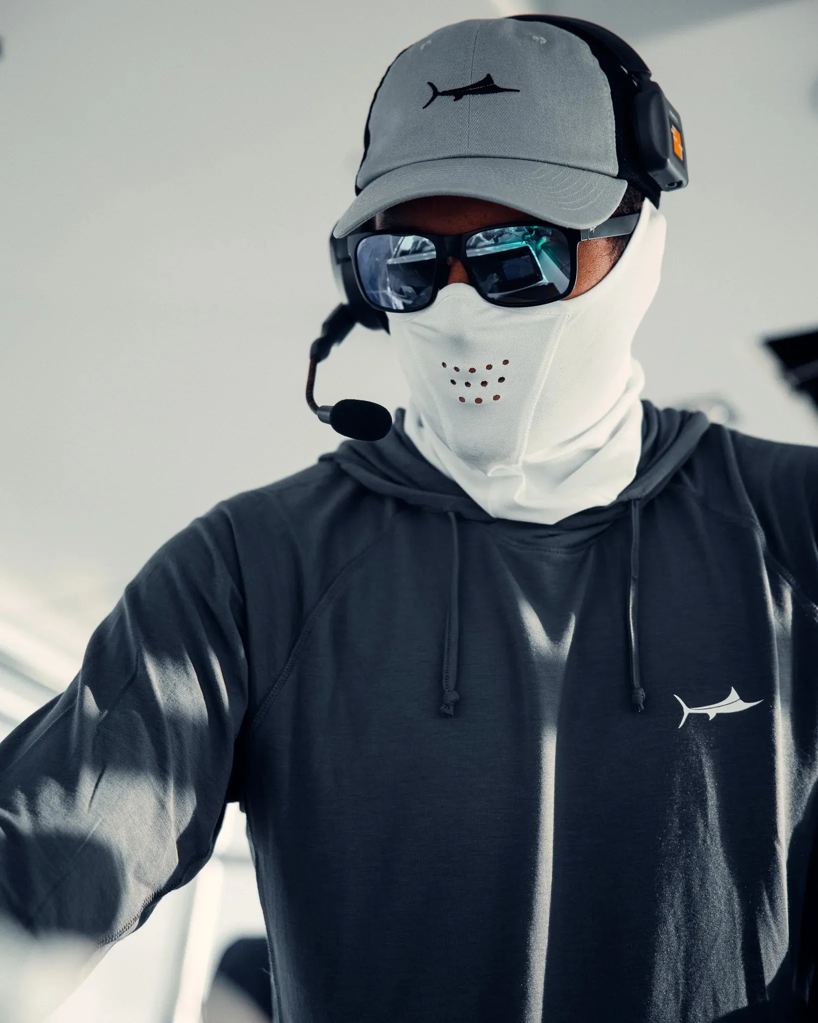 BILLFISH Teak Hooded Long Sleeve