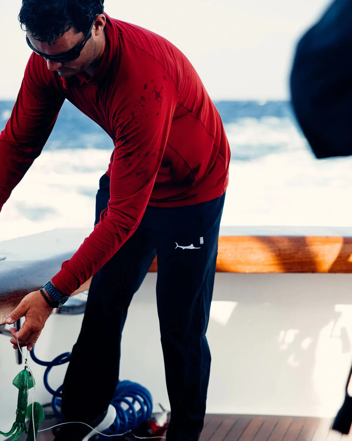 BILLFISH Teak Hooded Long Sleeve