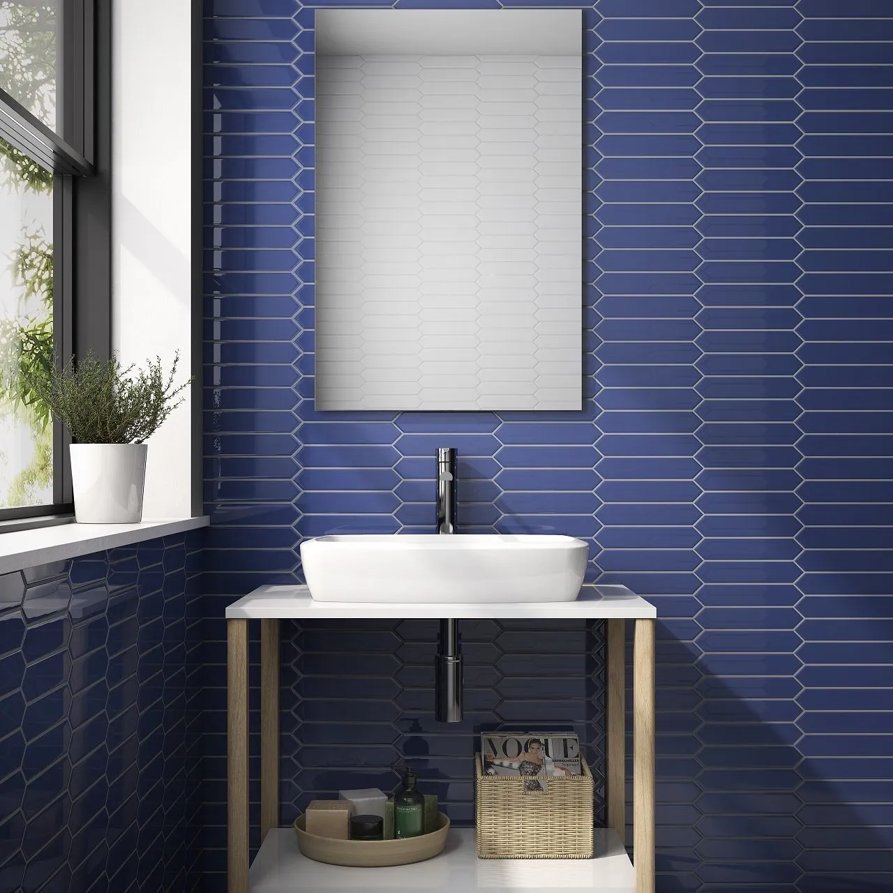 BLOCK ARROW AZUL MATTE
