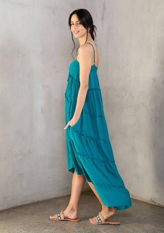 Bohemian Empire Waist Loose Fit Maxi Dress