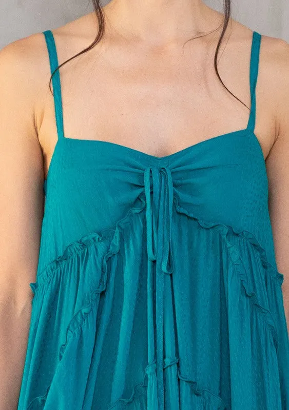Bohemian Empire Waist Loose Fit Maxi Dress