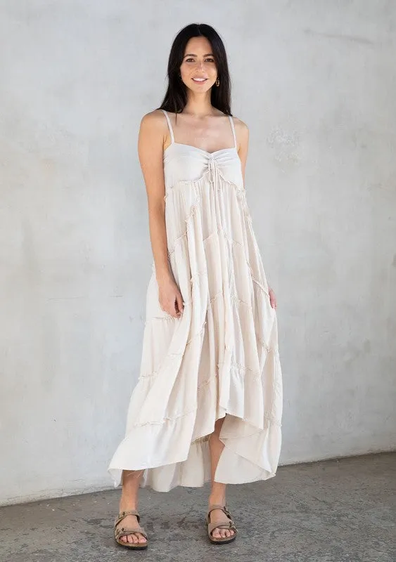 Bohemian Empire Waist Loose Fit Maxi Dress