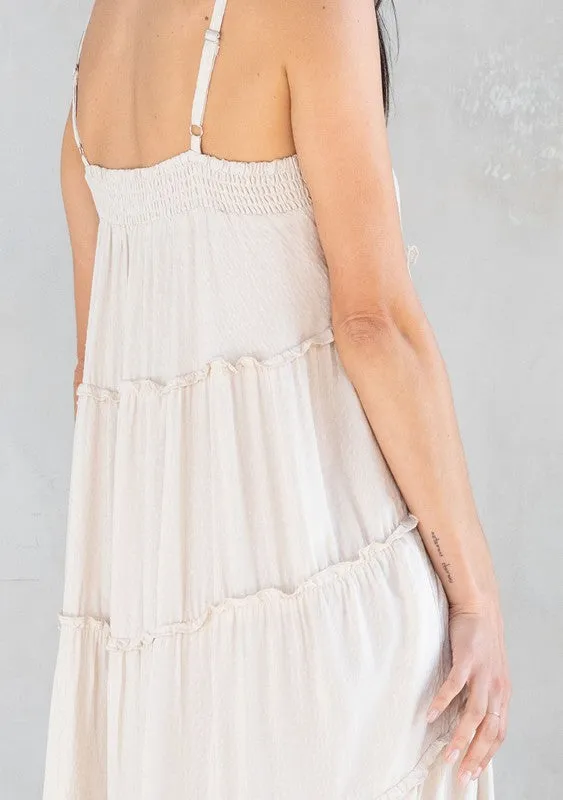 Bohemian Empire Waist Loose Fit Maxi Dress