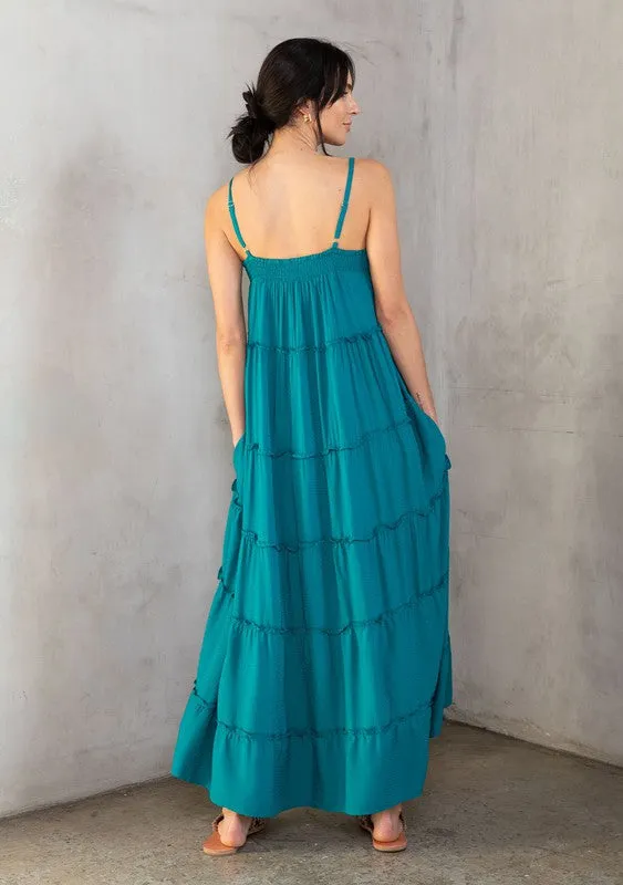 Bohemian Empire Waist Loose Fit Maxi Dress