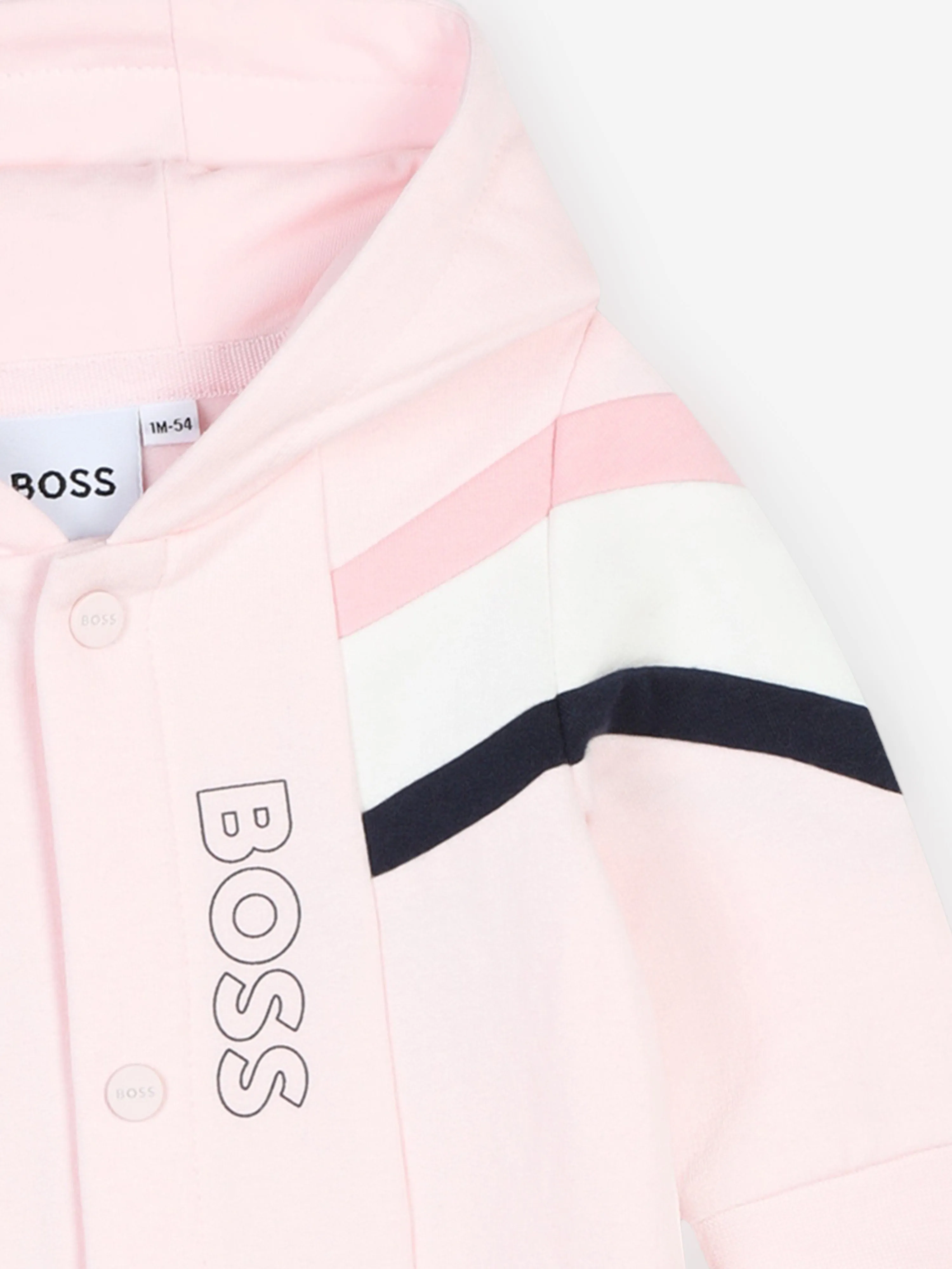 BOSS Baby Girls Hooded All In One in Pink