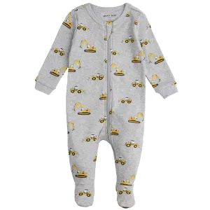 Boys Construction Equipment Footie
