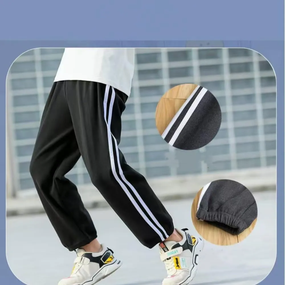 Boys Sweatpants Toddler Active Fleece Warm Fleece Pull On Pants Kids Athletic Casual Jogge Pants 3-8 Years