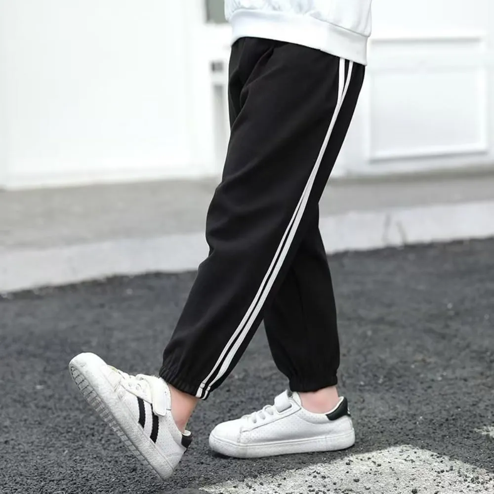 Boys Sweatpants Toddler Active Fleece Warm Fleece Pull On Pants Kids Athletic Casual Jogge Pants 3-8 Years