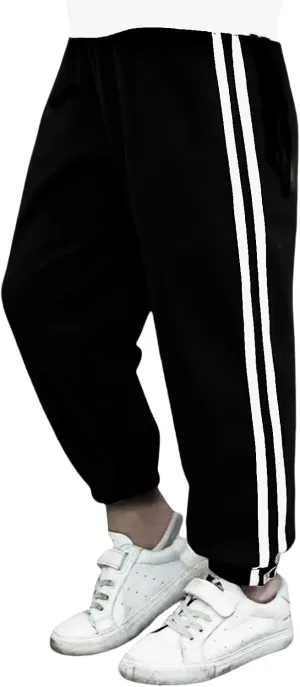 Boys Sweatpants Toddler Active Fleece Warm Fleece Pull On Pants Kids Athletic Casual Jogge Pants 3-8 Years