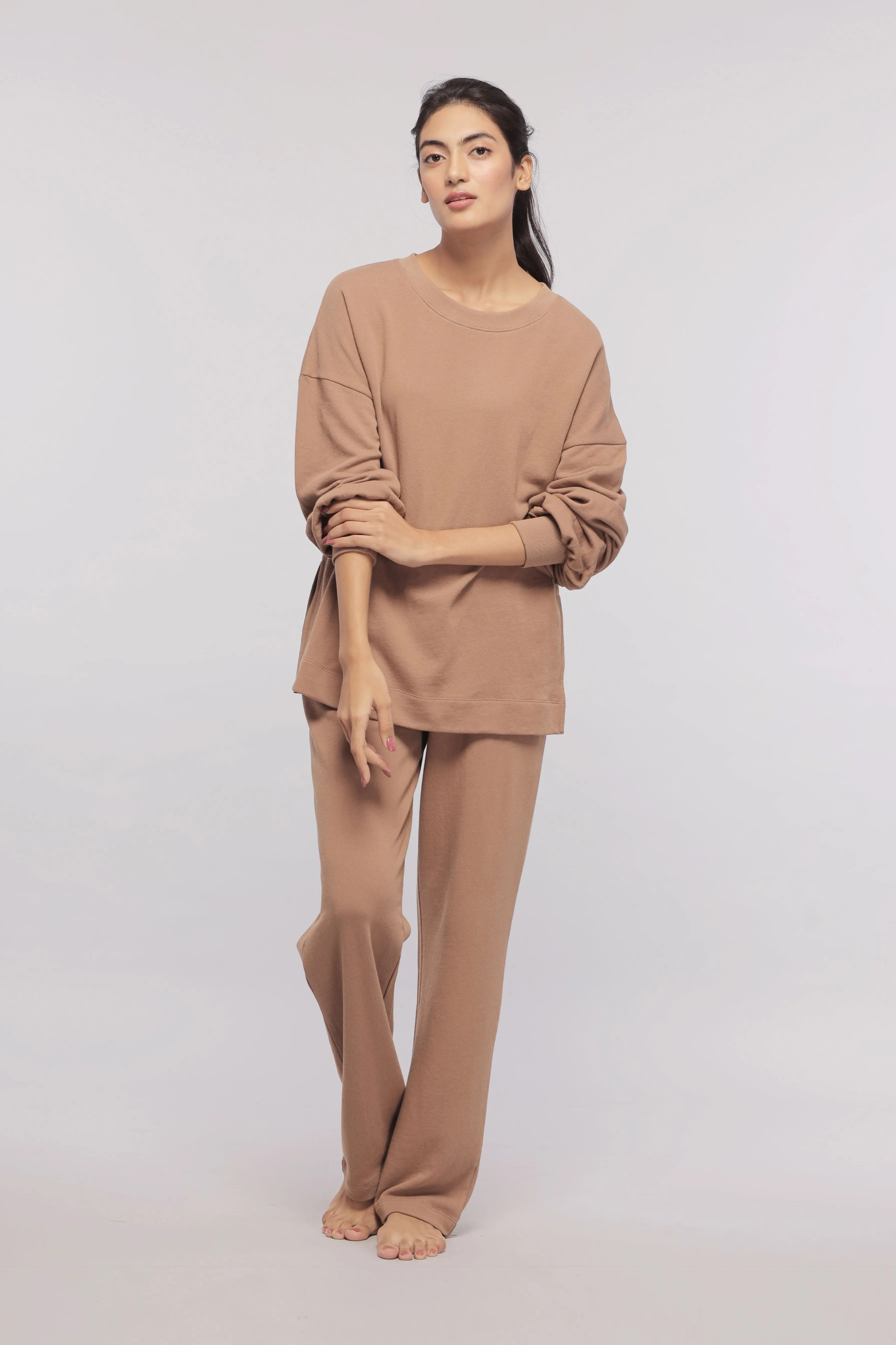 Brown Terry Co-ord set
