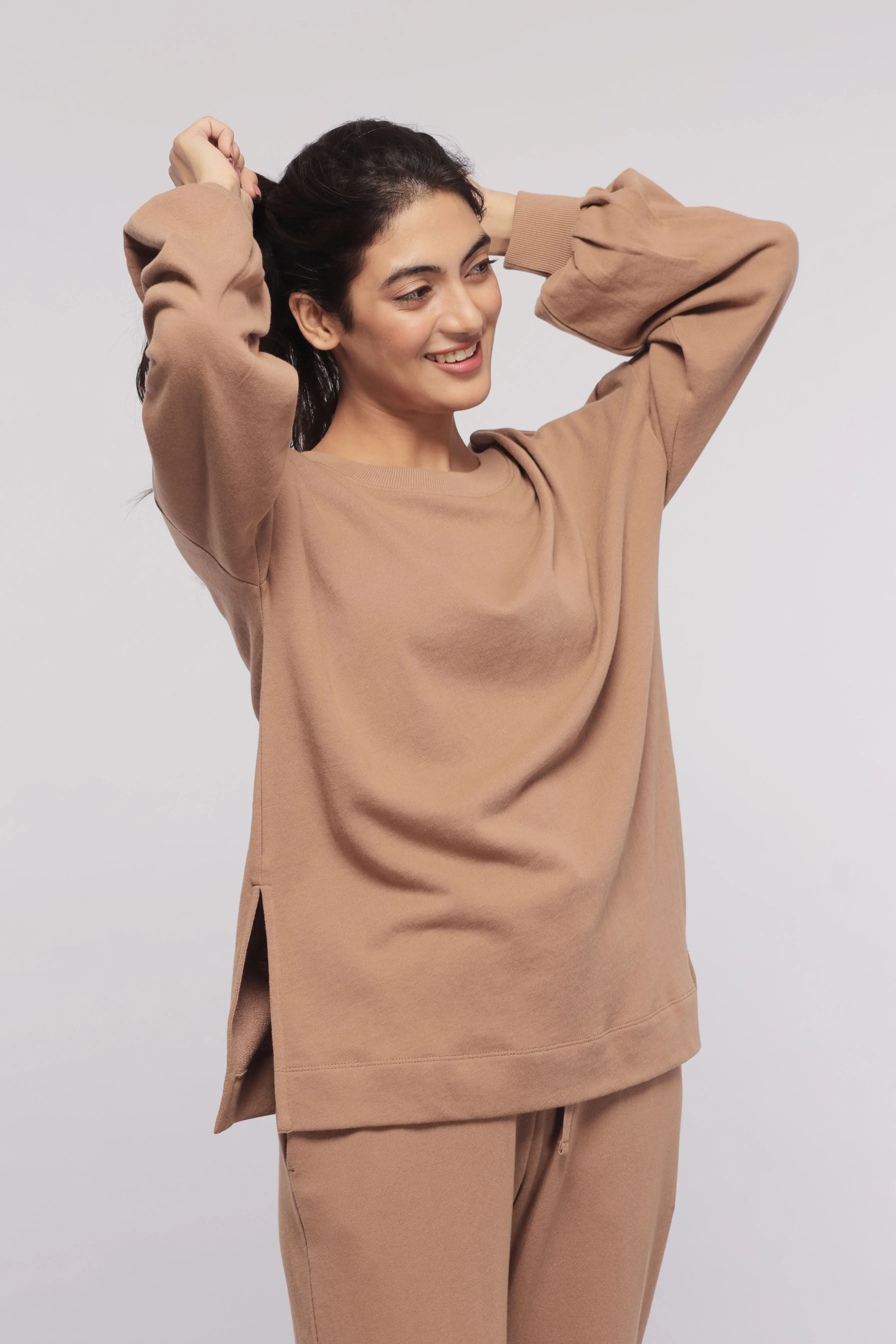 Brown Terry Co-ord set