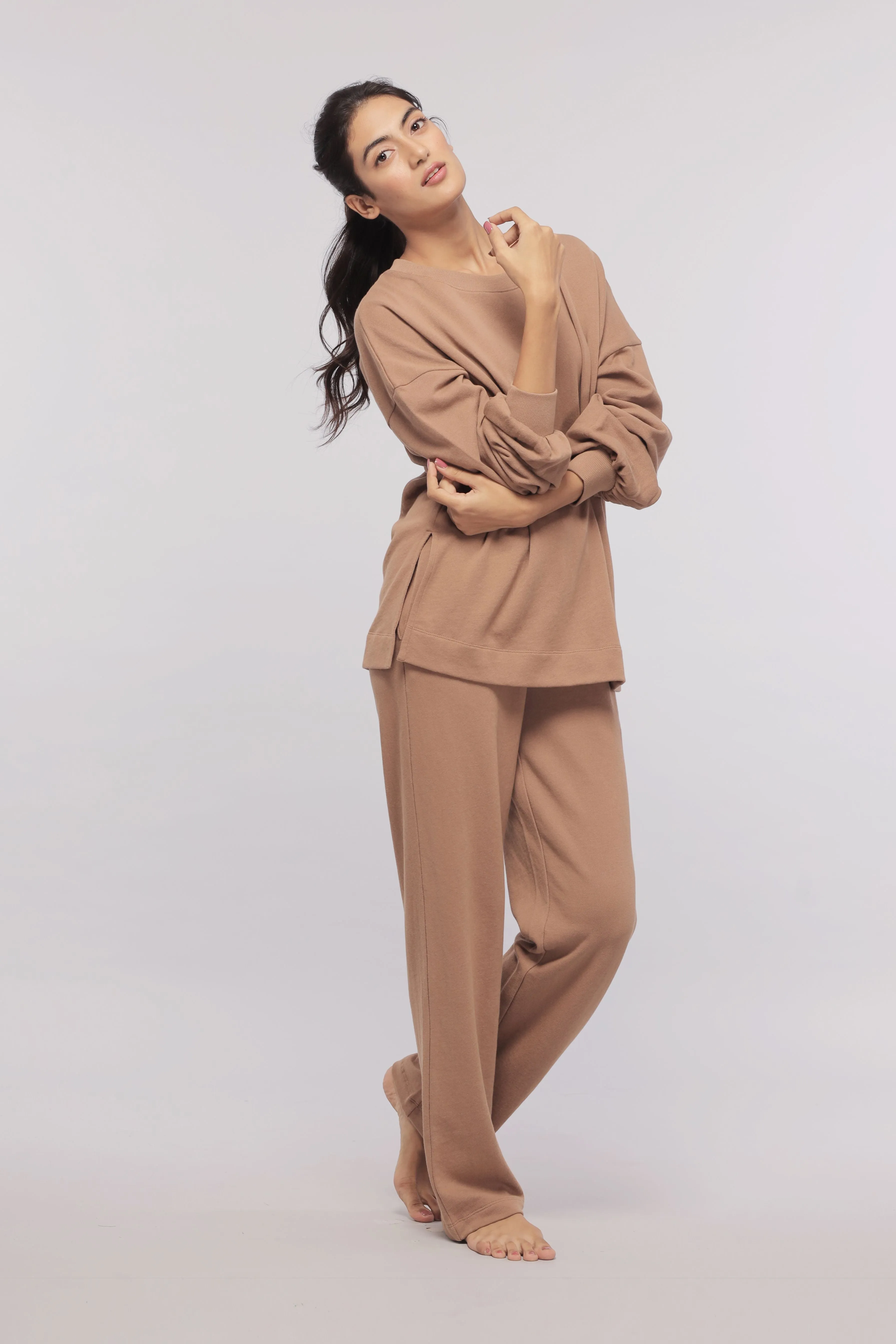 Brown Terry Co-ord set