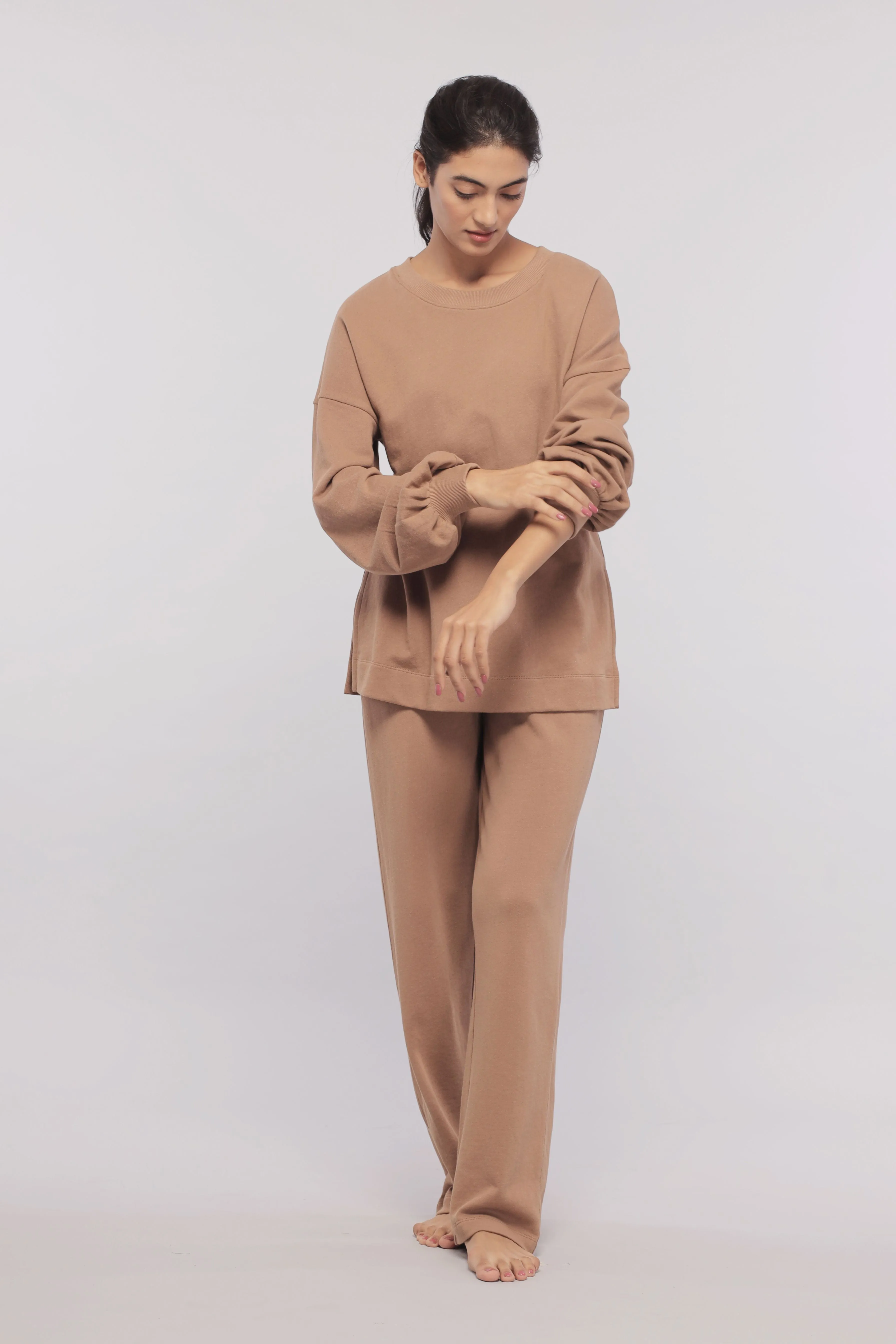 Brown Terry Co-ord set