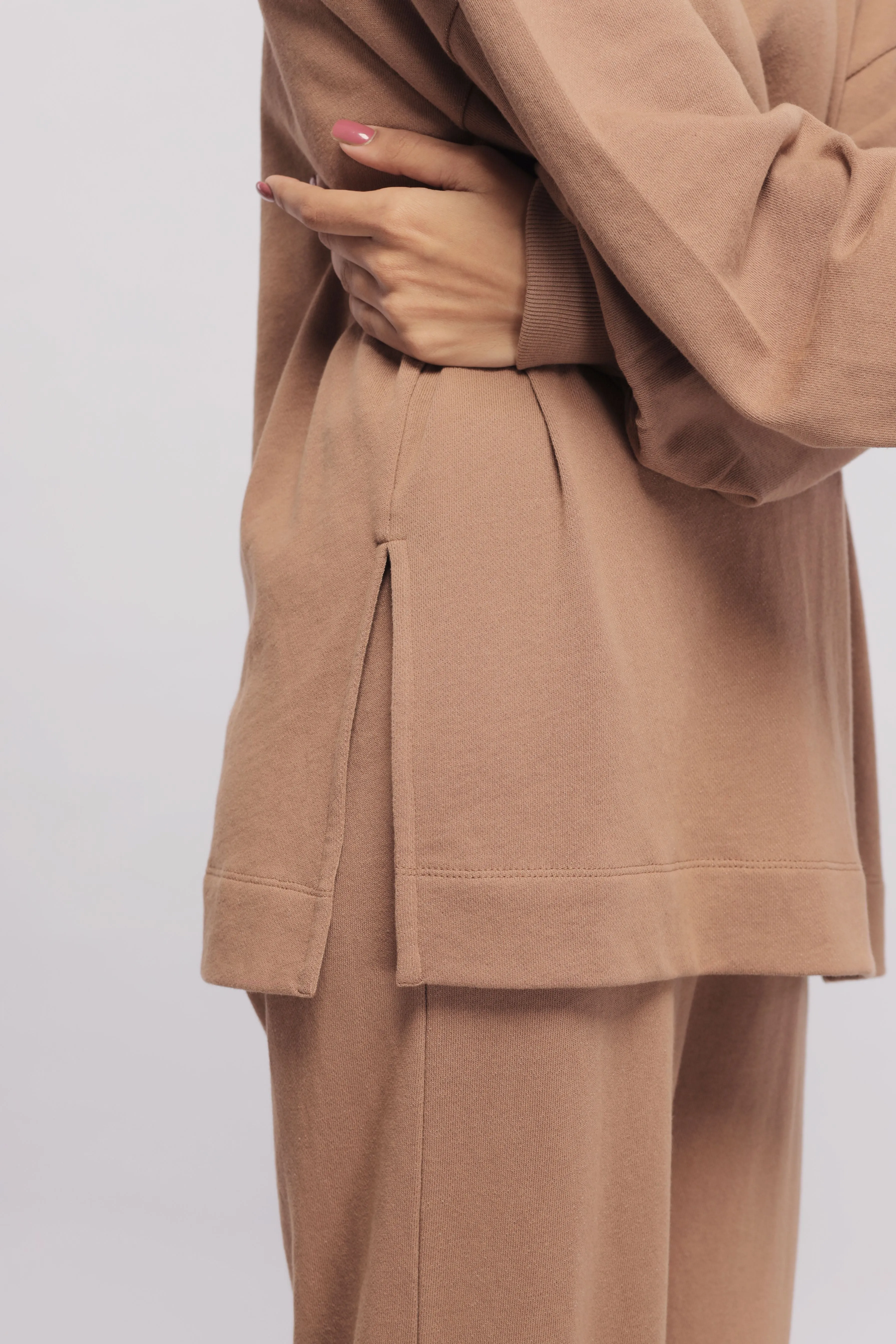 Brown Terry Co-ord set