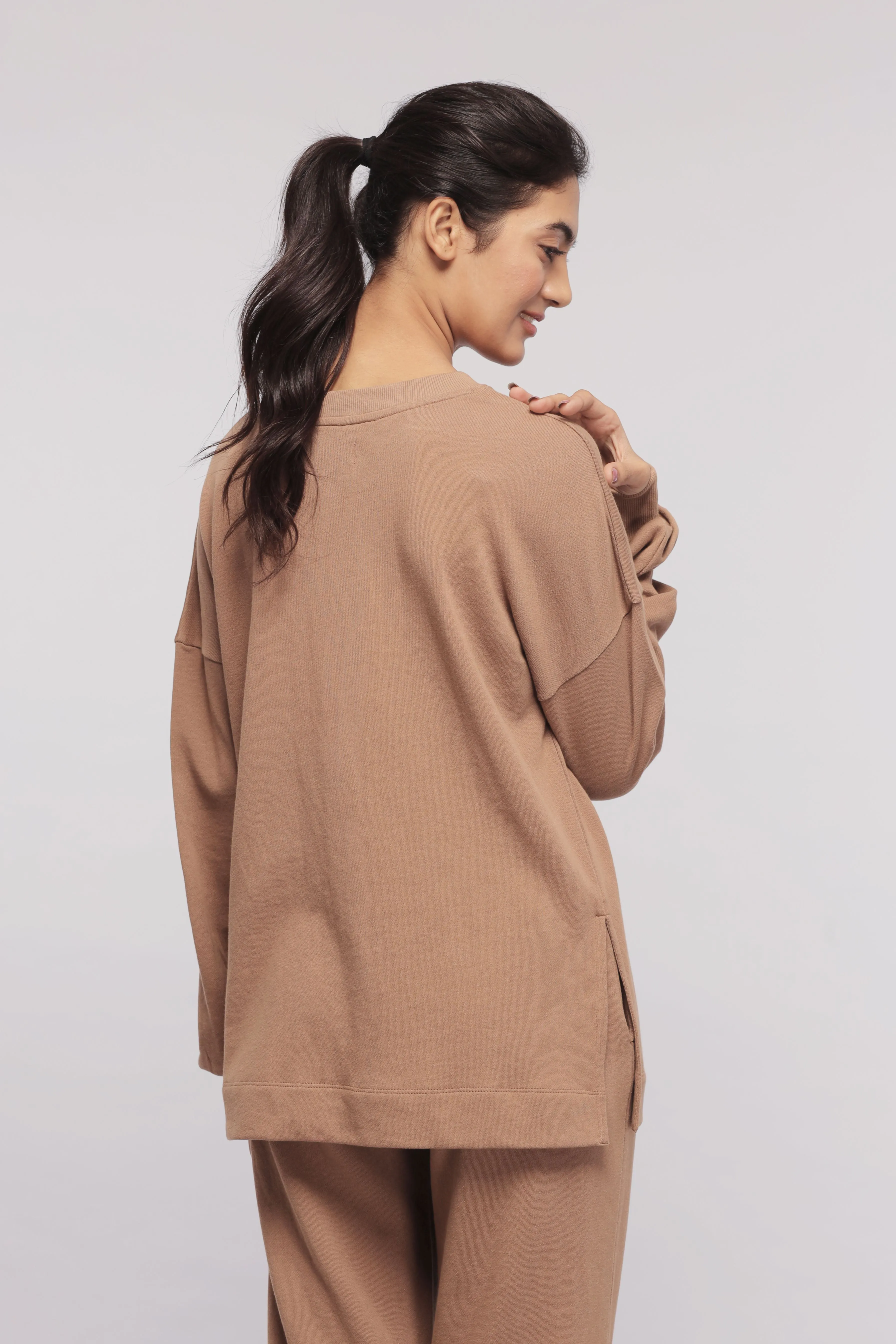 Brown Terry Co-ord set