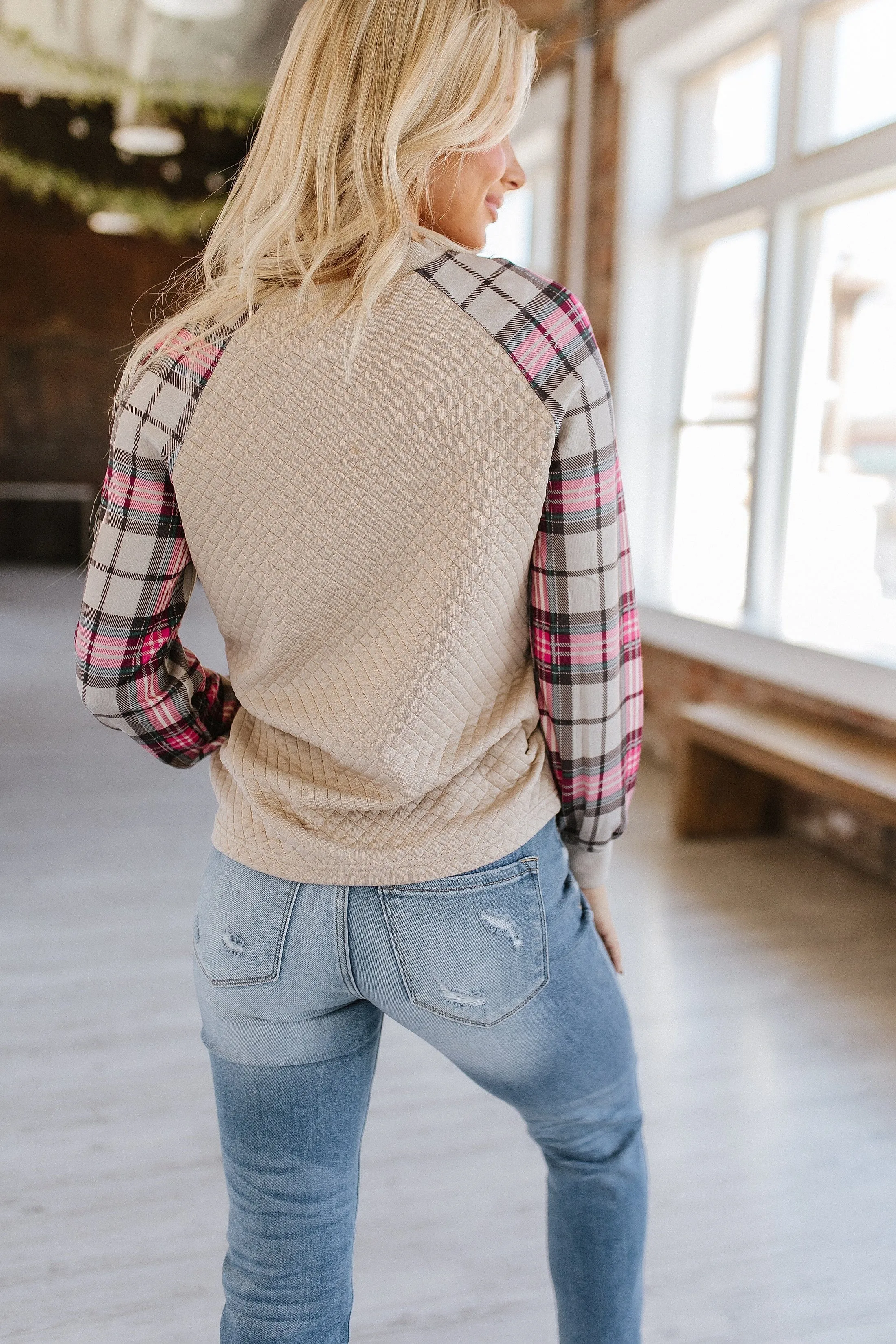 Collins Plaid Raglan Pullover | S-2XL | PRE ORDER