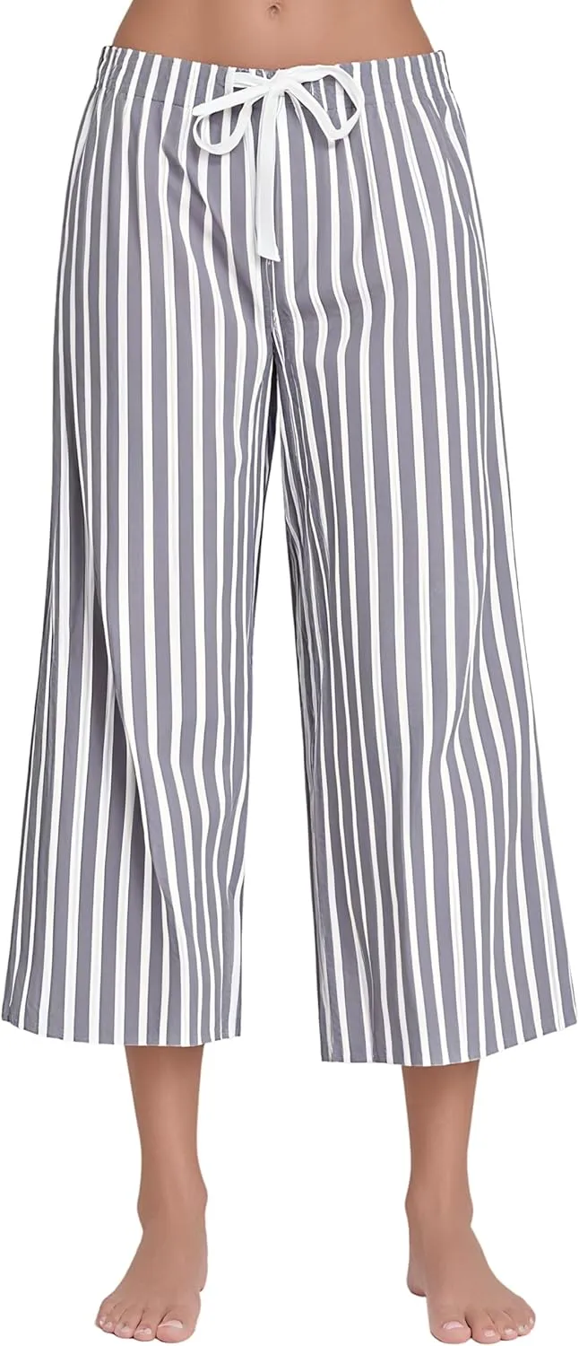Comfortable Cotton Capri Woven Pajamas for Women, Casual Capris for Women, Perfect for Daily Wear and Sleepwear