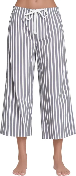 Comfortable Cotton Capri Woven Pajamas for Women, Casual Capris for Women, Perfect for Daily Wear and Sleepwear