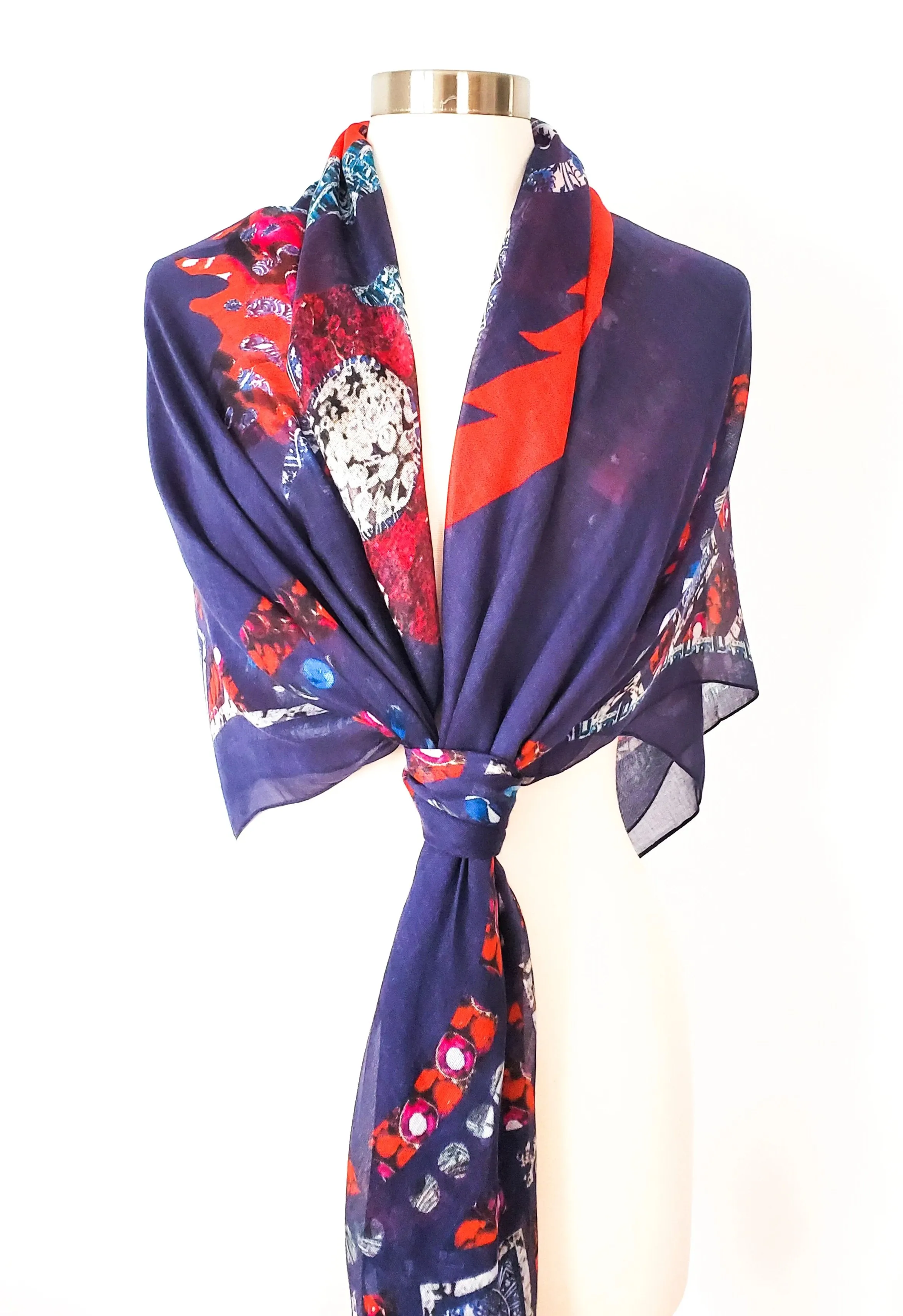 Coq Black Modal Scarf
