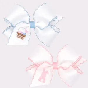Easter Embroidered Bows