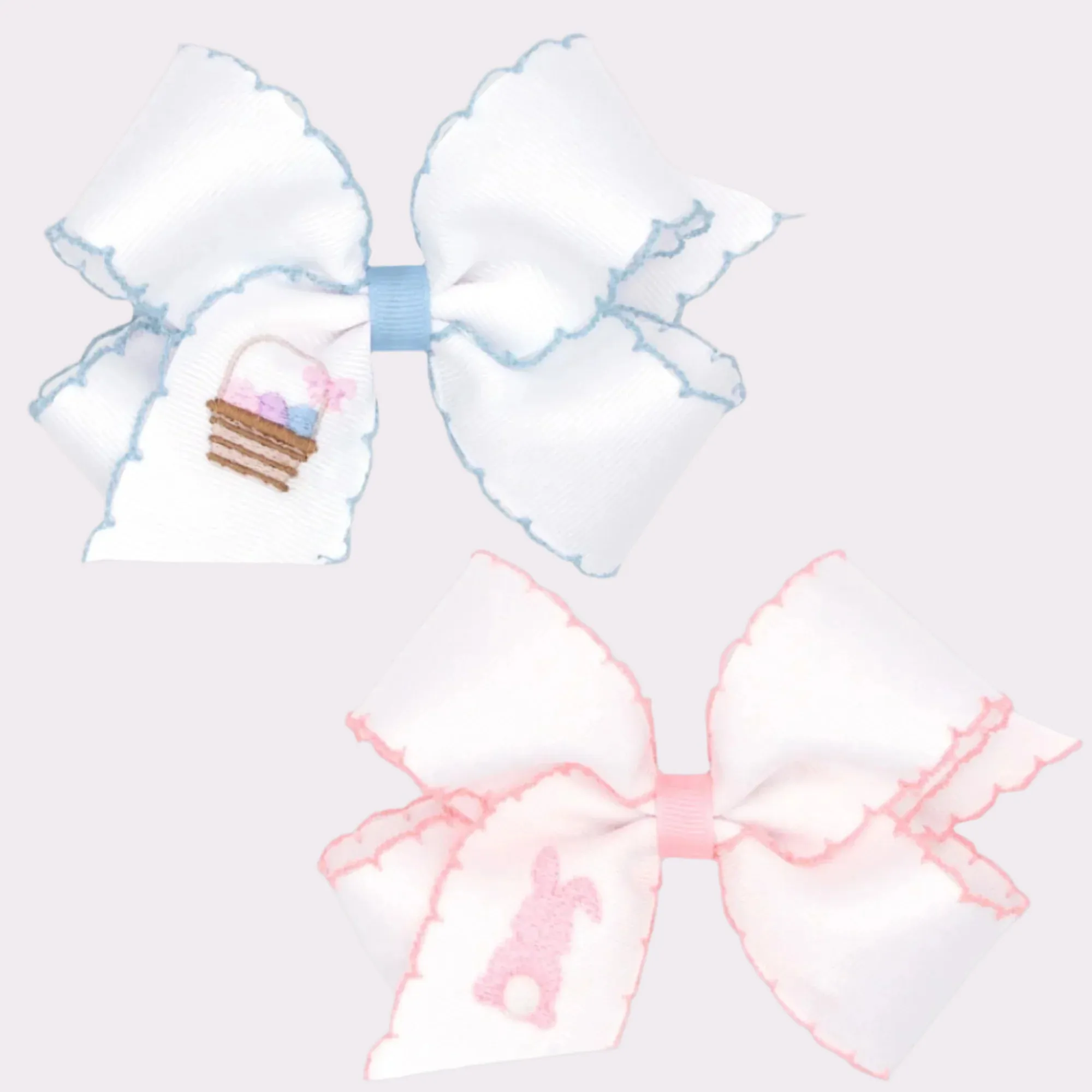 Easter Embroidered Bows
