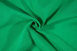 End of Bolt: 2 yards of Fashion Kelly Green Rayon Challis Solid Woven-remnant