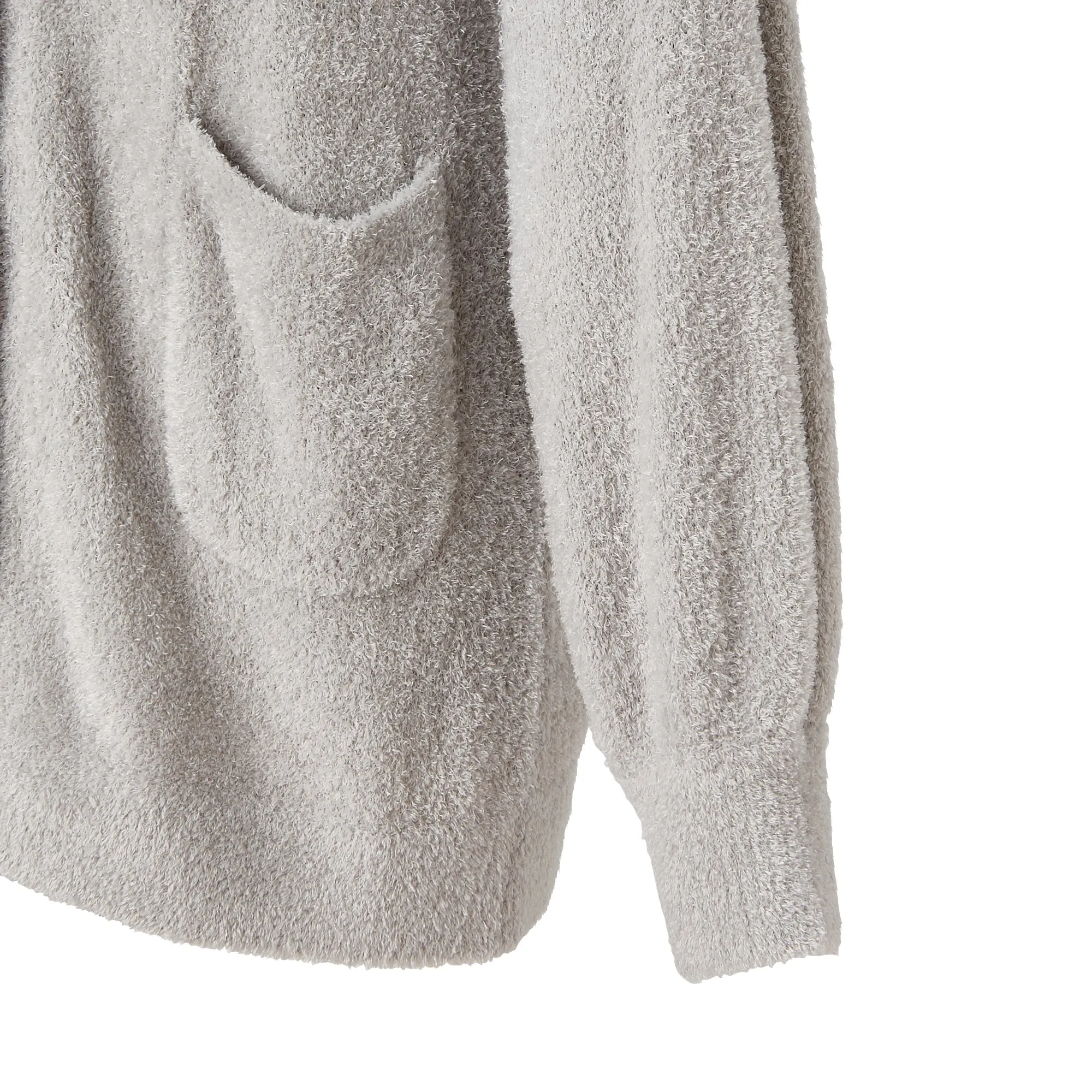 Feather Knit Cardigan Light Gray