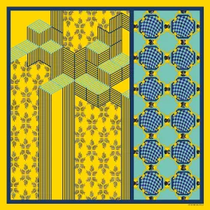 Forme Jaune Turquoise Modal Scarf