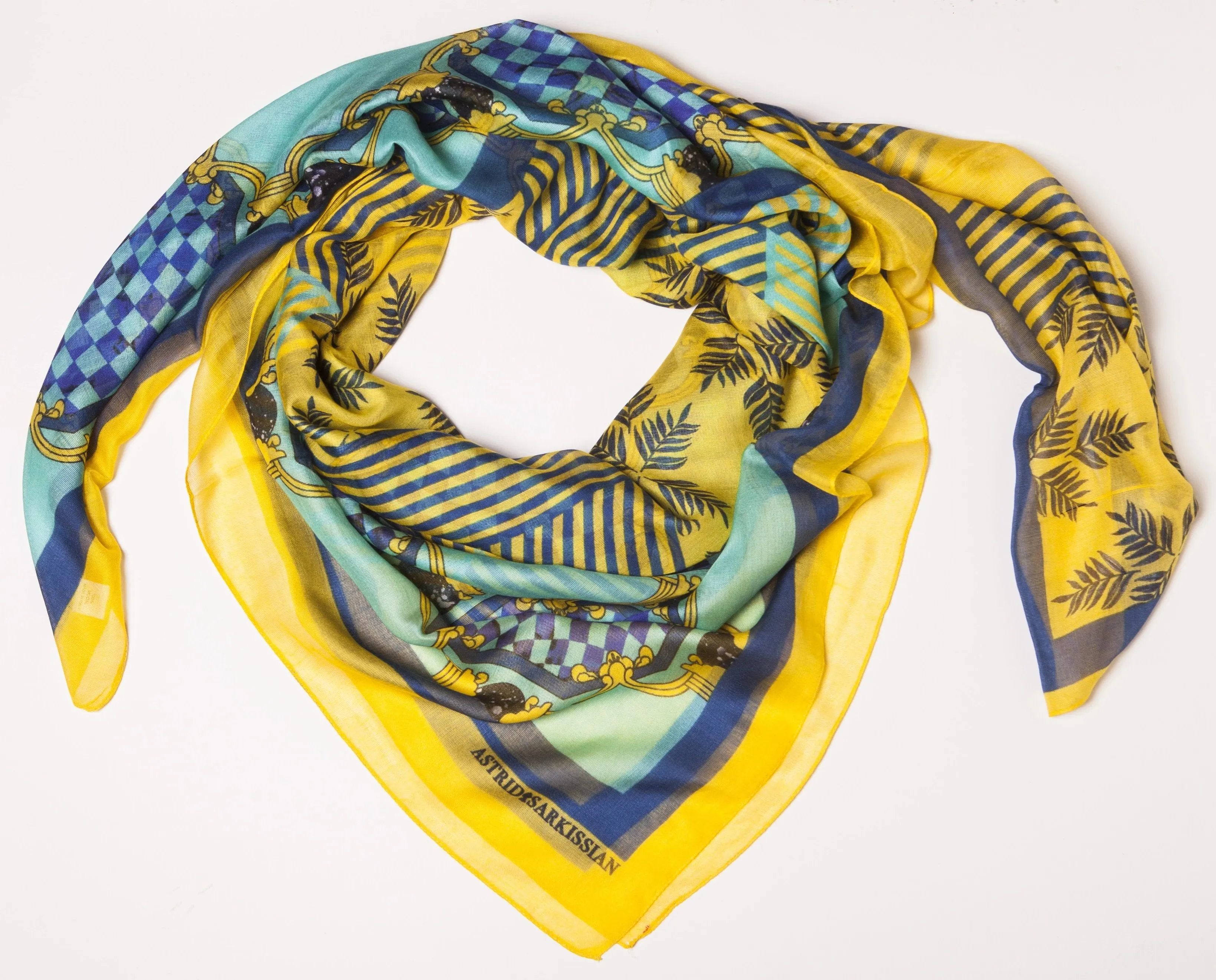 Forme Jaune Turquoise Modal Scarf