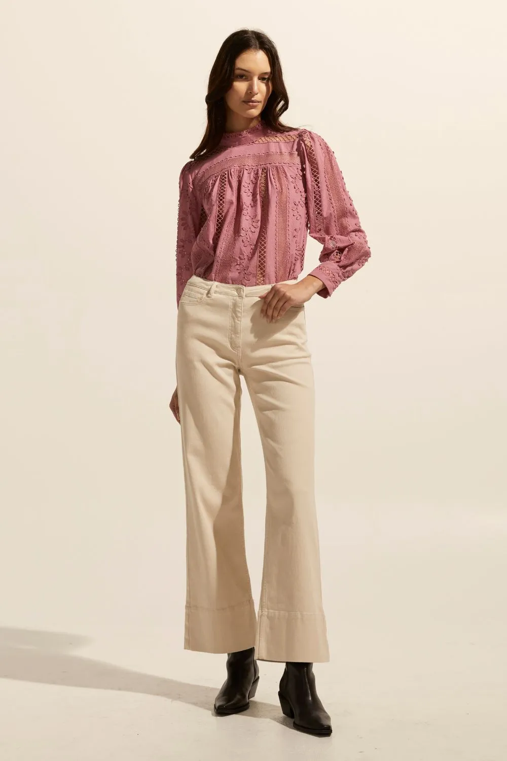 Glimpse Top in Magenta