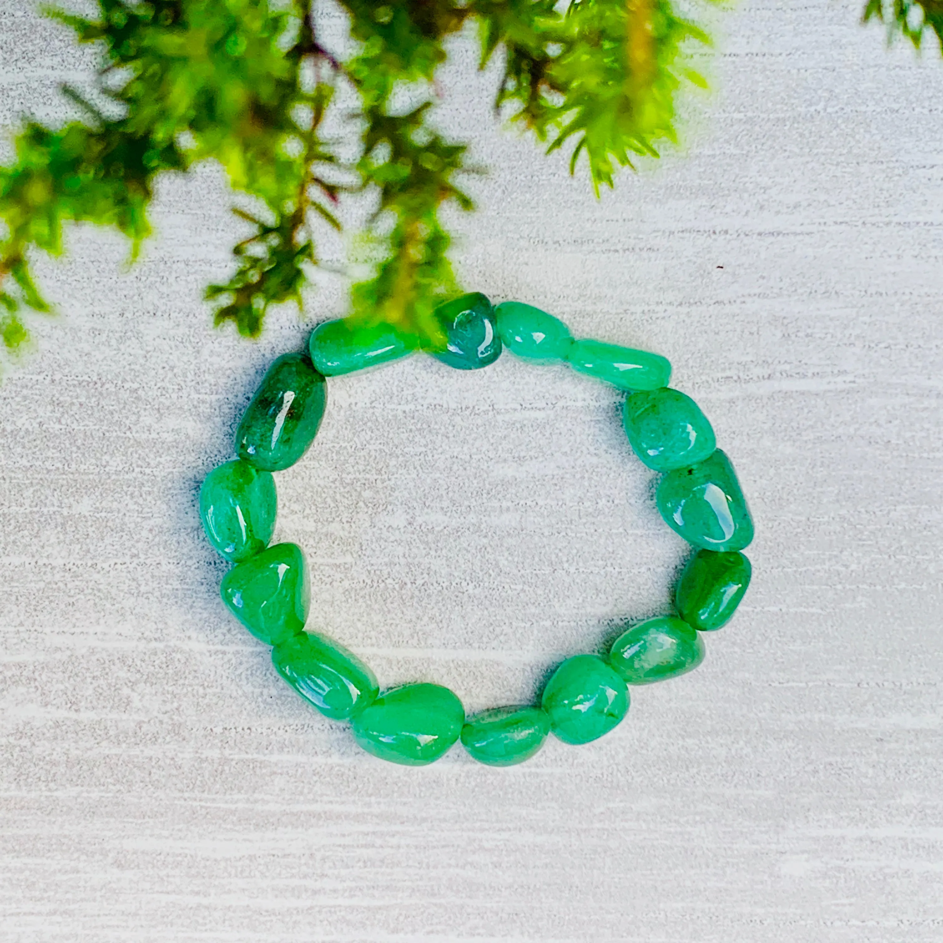 Green Aventurine Crystal Chunky Bracelet