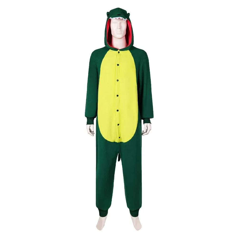 IF Cal The Man Upstairs Green Pajamas Party Carnival Halloween Cosplay Costume