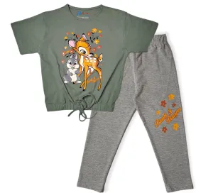 Kids Pajama [Girls] - Bambi - Oil Green