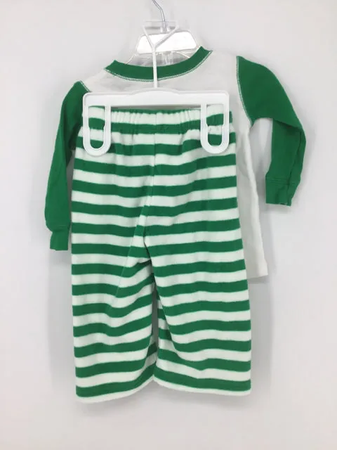 Koala Kids Child Size 12 Months Green Christmas Pajamas