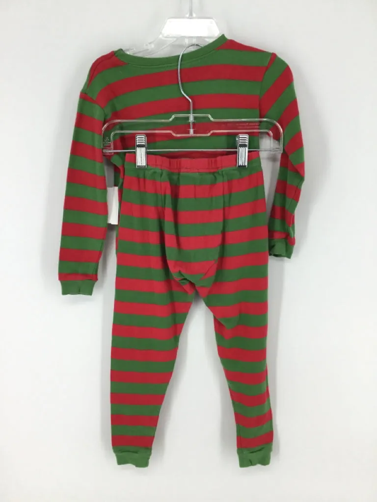 Leveret Child Size 5 Green Christmas Pajamas
