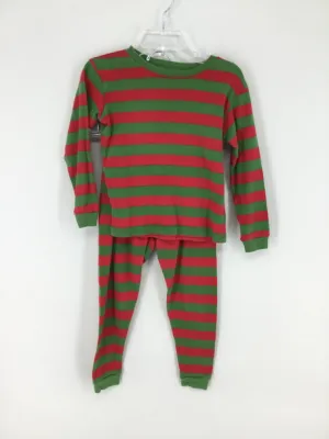 Leveret Child Size 5 Green Christmas Pajamas