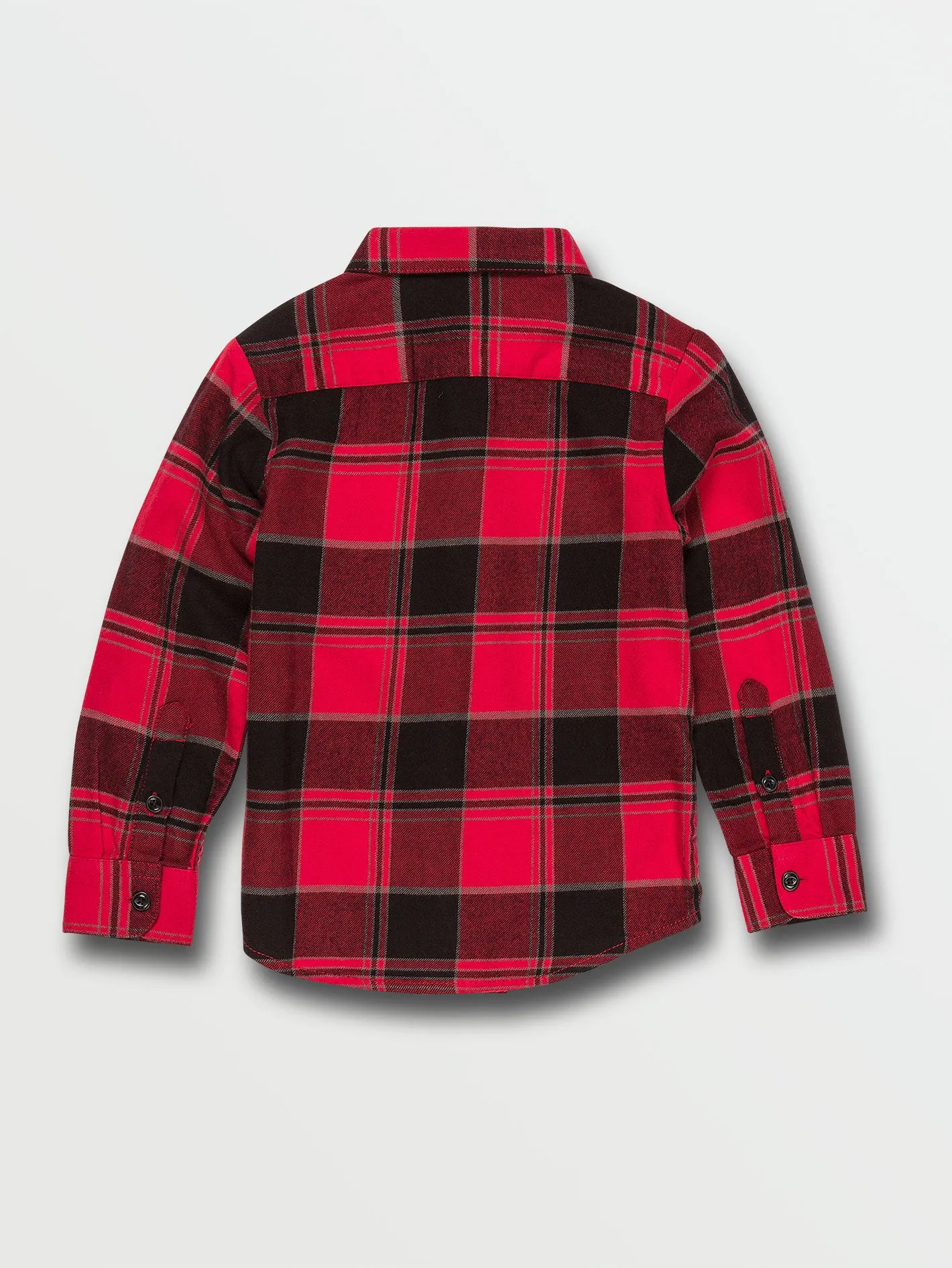 Little Boys Caden Long Sleeve Flannel - Ribbon Red