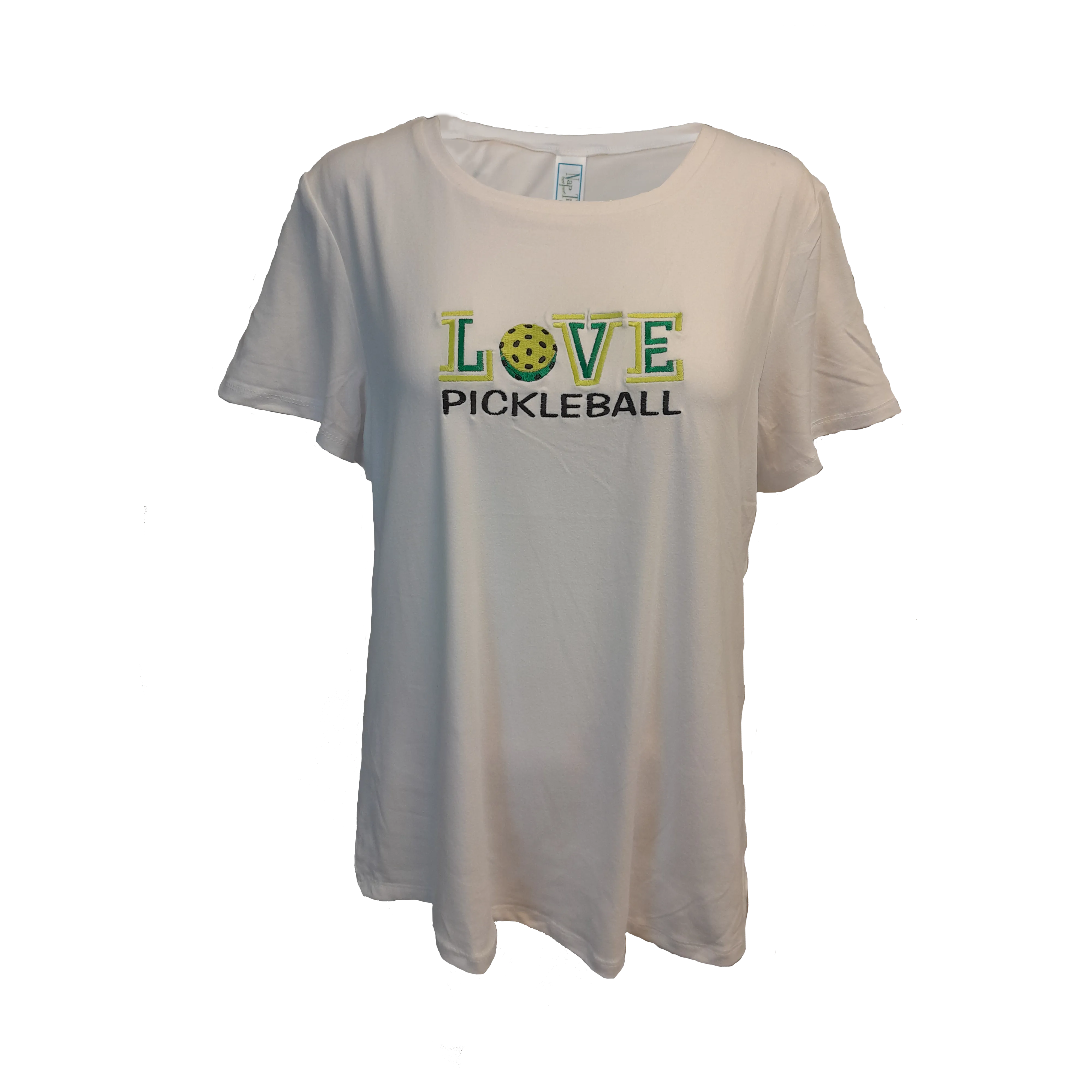 Love Pickleball White Sleep Shirt