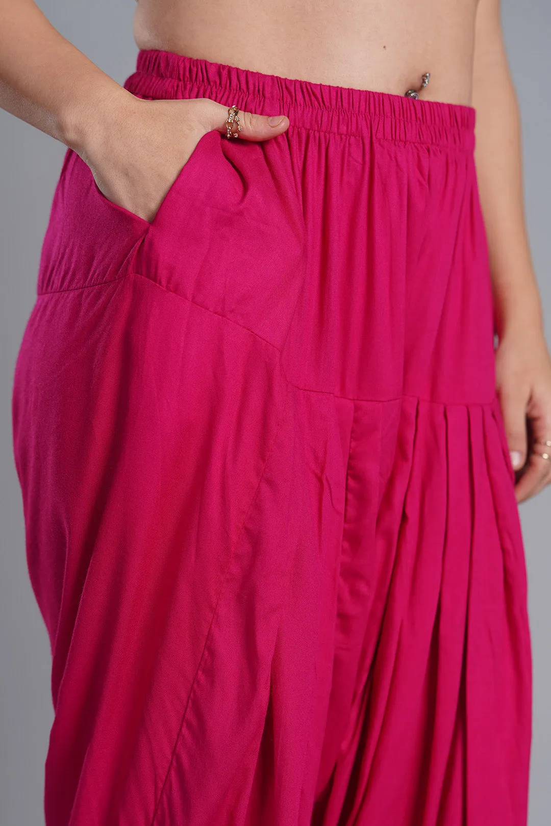 Magenta Rayon Salwar