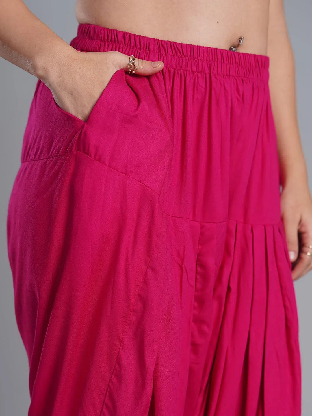 Magenta Rayon Salwar