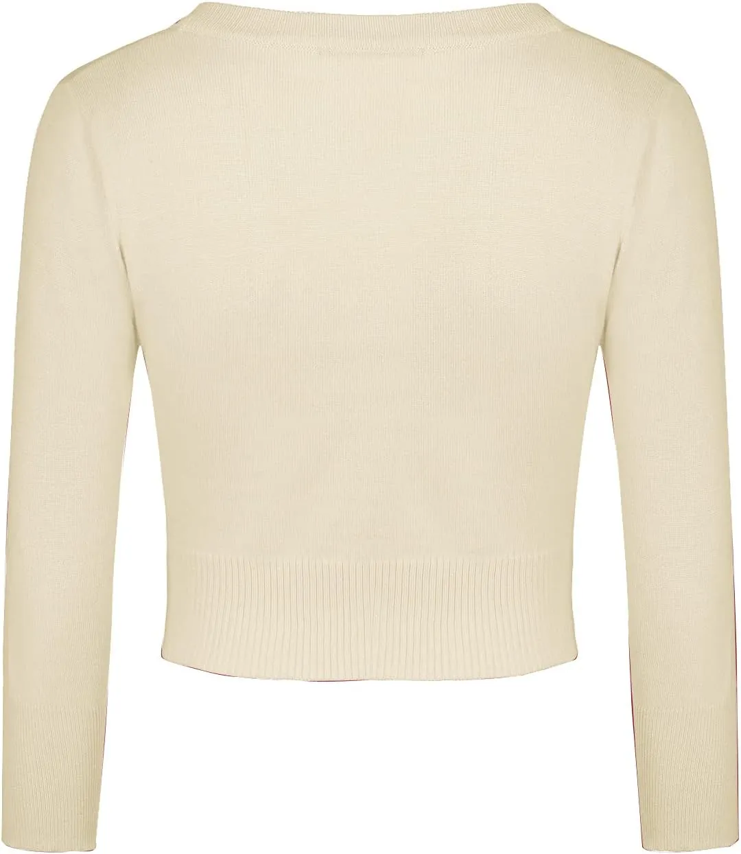 MINTLIMIT Women's Cropped Shrug Bolero 3/4 Sleeve Button Down Cardigan Sweater