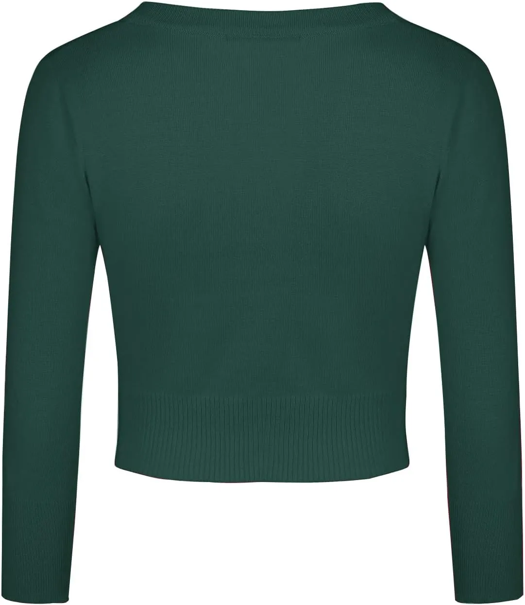 MINTLIMIT Women's Cropped Shrug Bolero 3/4 Sleeve Button Down Cardigan Sweater
